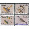4 عدد تمبر پرندگان - وندا 1991 