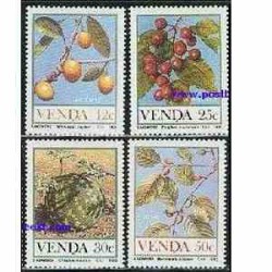 4 عدد تمبر میوه ها - وندا - آفریقای جنوبی 1985