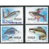 4 عدد تمبر ماهیها - وندا 1987