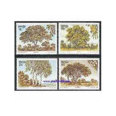 4 عدد تمبر درختان - وندا - آفریقای جنوبی 1984 