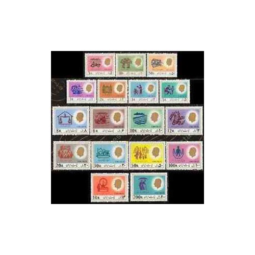 تمبرهای سری 18 پستی پهلوی