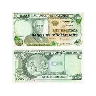 اسکناس 1000 اسکودو - موزامبیک 1972 