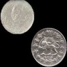 سکه نقره 1000 دیناری احمد شاه 1332 ه ق تصویری 