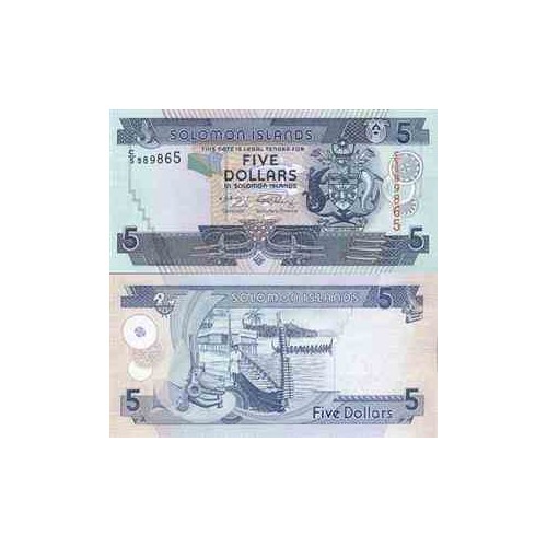 اسکناس 5 دلار - جزایر سلیمان 1997