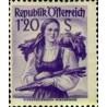 1 عدد تمبر سری پستی لباس های ملی - 1.2S - اتریش 1949