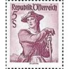 1 عدد تمبر سری پستی لباس های ملی - 5S - اتریش 1948