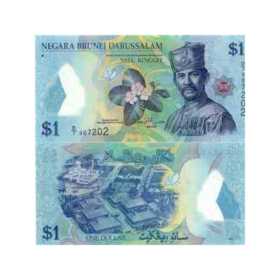 اسکناس پلیمر 1 رینگیت - دارالسلام برونئی 2011