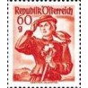 1 عدد تمبر سری پستی لباس های ملی - 60g - اتریش 1948