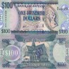 اسکناس 100 دلار - گویانا 2012  فیلیگران طوطی و عدد