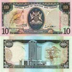 اسکناس 10 دلار - ترینیداد توباگو 2002