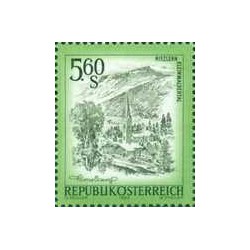 1 عدد تمبر سری پستی مناظر - 5.6S- اتریش 1982