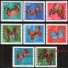 8 عدد تمبر پروانه - مجارستان 1969 