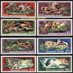  8 عدد تمبر شکار - مجارستان 1971