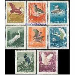 8 عدد تمبر پرندگان - مجارستان 1959 