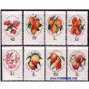 8 عدد تمبر میوه ها و گل - مجارستان 1964