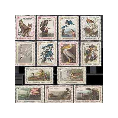 13 عدد تمبر پرندگان دریائی - هائیتی