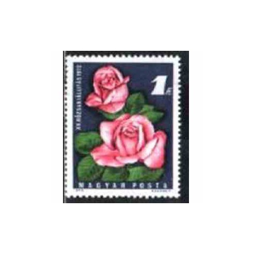 1 عدد تمبر نمایشگاه گل رز - مجارستان 1972 