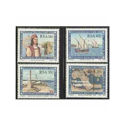 4 عدد تمبر کاشف معروف دیاز - آفریقای جنوبی 1988 