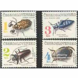  4 عدد تمبر حشرات - چک اسلواکی 1992 