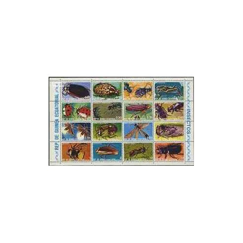 مینی شیت حشرات - گینه استوایی 1978 