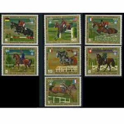 7 عدد تمبر المپیک مونیخ - اسب سواری - گینه استوایی 1972