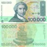 اسکناس 100000 دینار - کرواسی 1993