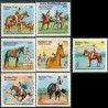  7 عدد تمبر اسبهای آرژانتینی - بورکینافاسو 1985 