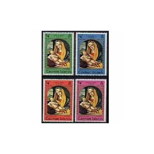 4 عدد تمبر کریستمس - جزایر کایمن 1969 