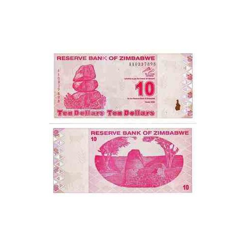اسکناس 10 دلاری - زیمباوه 2009