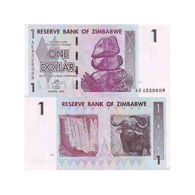 اسکناس 1دلاری زیمباوه - 2007
