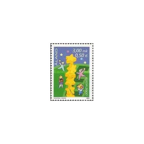 1 عدد تمبر مشترک اروپا - Europa Cept - برج 6 ستاره - آلاند 2000 1 عدد تمبر مشترک اروپا - Europa Cept - برج 6 ستاره - آلاند 2000