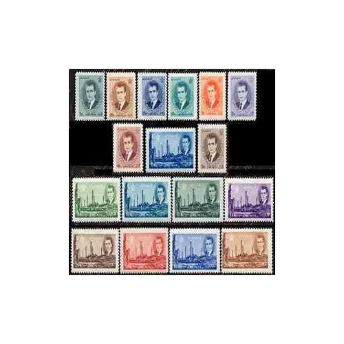 تمبرهای سری 12 پستی پهلوی