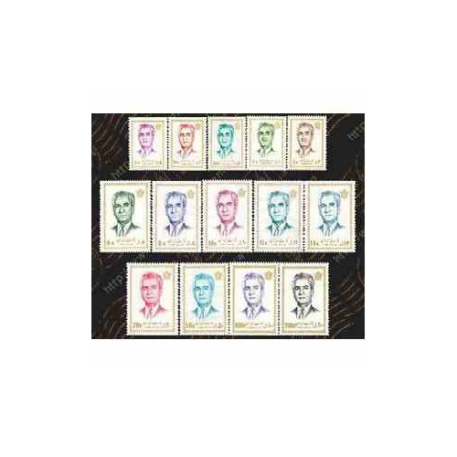 تمبرهای سری 14 پستی پهلوی