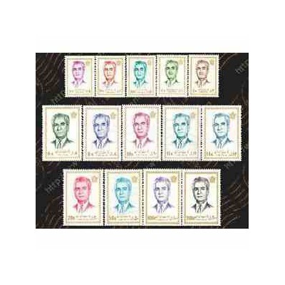 تمبرهای سری 14 پستی پهلوی