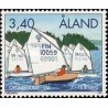 1 عدد  تمبر قهرمانی جهان در مسابقات قایق های تفریحی - آلاند 1995