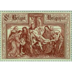 1 عدد  تمبر فرهنگ - بلژیک 1964 تمبر شیت