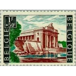 1 عدد  تمبر هزارمین سالگرد شهر یپرن - بلژیک 1962