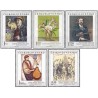 5 عدد  تمبر نقاشی هایی از گالری ملی در پراگ - چک اسلواکی 1974