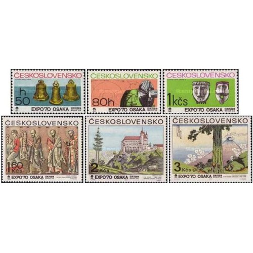 6 عدد تمبر نمایشگاه جهانی، اوزاکا، ژاپن - نمایشگاه 70 - چک اسلواکی 1970 6 عدد تمبر نمایشگاه جهانی، اوزاکا، ژاپن - نمایشگاه 70 - چک اسلواکی 1970