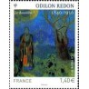 1 عدد  تمبر تابلو نقاشی - بودا اثر اودیلون ردون - فرانسه 2011