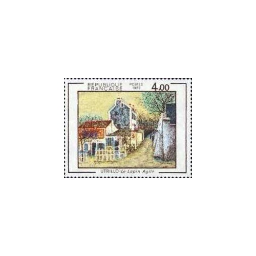1 عدد  تمبر نقاشی از اوتریلو - فرانسه 1983