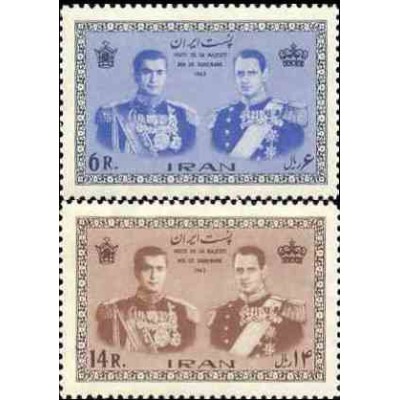 1194 - تمبر دیدار فردریک نهم پادشاه دانمارک 1342 تک