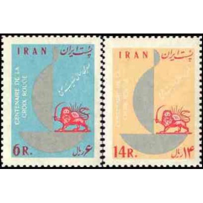 1200 - تمبر صدمین سال تاسیس صلیب سرخ 1342 تک