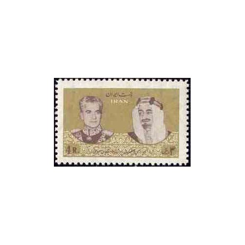 1296 - تمبر دیدار ملک فیصل پادشاه عربستان سعودی 1344 1296 - تمبر دیدار ملک فیصل پادشاه عربستان سعودی 1344