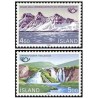 2 عدد  تمبر نسخه شمالی - گردشگری  - ایسلند 1983