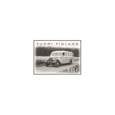 1 عدد  تمبر صدمین سالگرد اتوبوس های عمومی در فنلاند - تمبر خود چسب - فنلاند 2005