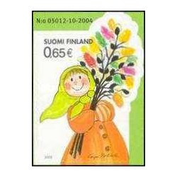 1 عدد  تمبر جادوگر عید پاک - تمبر خود چسب - فنلاند 2005