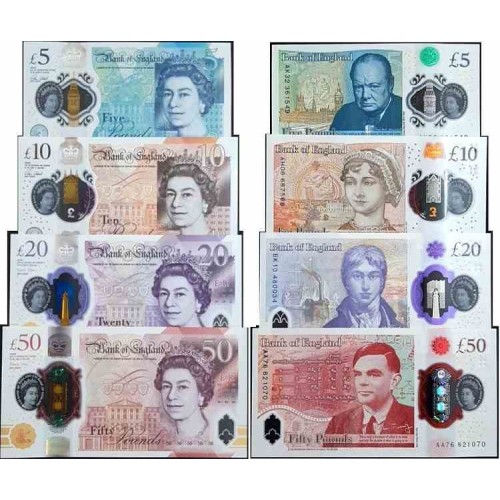 ست اسکناس انگلیس - 5 تا 50 پوند - سفارشی ست اسکناس انگلیس - 5 تا 50 پوند - سفارشی