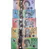 ست اسکناسهای پلیمری  استرالیا - 5 تا 100 دلار -سالهای 2016-2020 - سفار