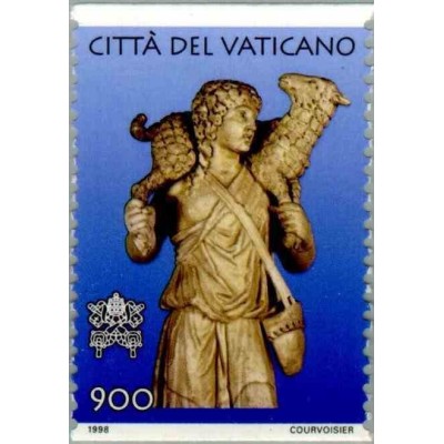 1 عدد  تمبر نمایشگاه بین المللی فیلاتلیک ایتالیا 98 - واتیکان 1998
